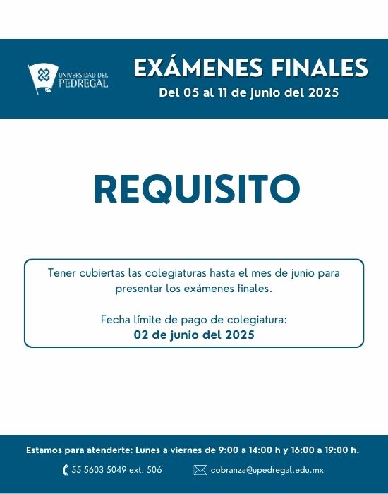 Aviso Exámenes Finales Feb – Jun 2025